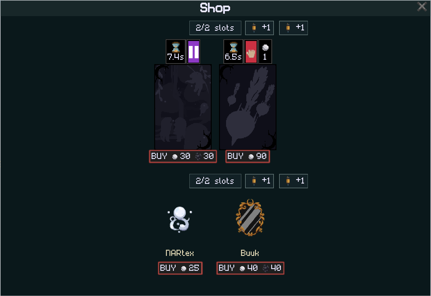 Shop offer breakdown